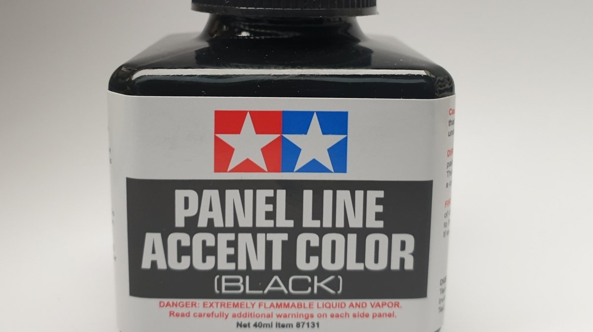 Tamiya Panel Line Accent Color (Black) 40ml - Hard Knox Games