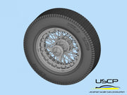 USCP Roues/Pneus en fil d'acier Mercedes 300 SLR 16"