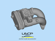 USCP Ensemble de carburateurs Weber Abarth 695