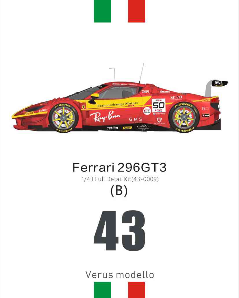 Alpha Model Ferrari 296 GT3 (B) | GPmodeling