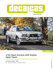 Decalcas Opel Ascona 400 Team Dealer Opel