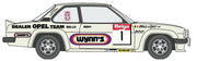 Decalcas Opel Ascona 400 Team Dealer Opel