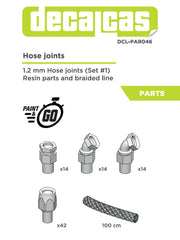 DECALCAS 1.2mm Hose joints set 1 42+4+14+14+1 units-dcl-par046-gpmodeling