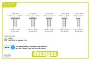 Decalcas Fairing Screws Hex Socket Head