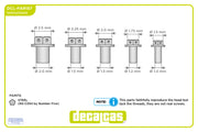 Decalcas Hex Flange Bolts Driller For Safety Wire