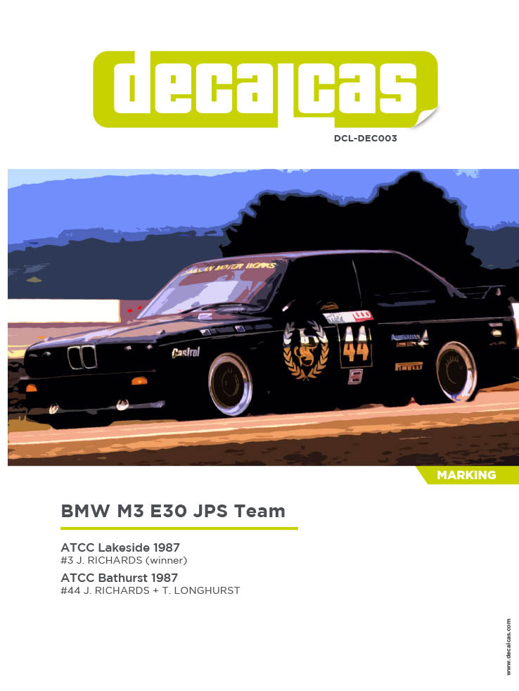DECAL BMW M3 G.MIDDLETON MANX INTER. R. 1990 5th (02 DECAL BMW M3 G.MIDDLETON MANX INTER. R. 1990 5th (02