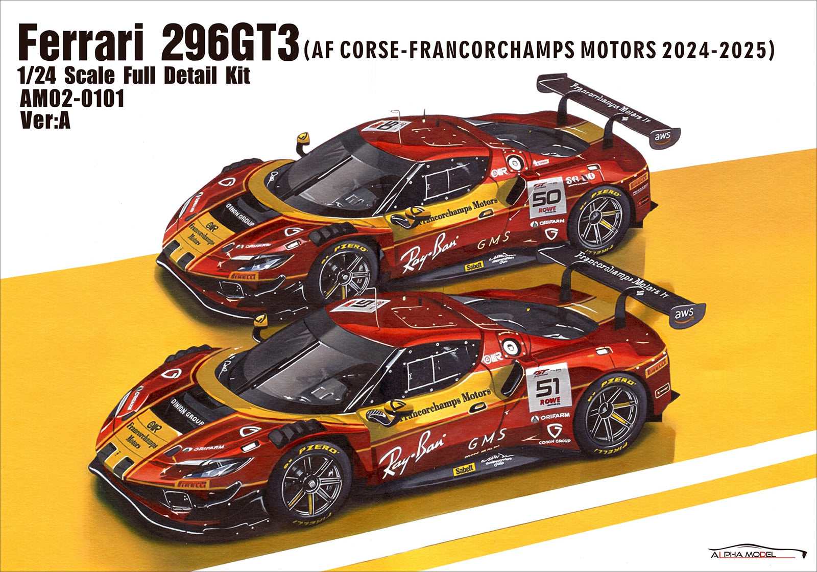 Alpha Model Ferrari 296 GT3 VER. A - GPmodeling
