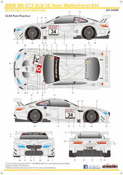 SK Decals BMW M6 GT3 VLN '18 Team Walkenhorst #34-sk24086-gpmodeling
