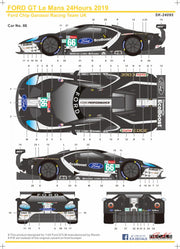 SK Decals Ford GT Le Mans 24Hours 2019 Team Ganassi UK #66/#67-sk24095-gpmodeling