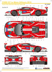 SK Decals Ford GT Le Mans 24Hours 2019 Team Ganassi UK #66/#67-sk24095-gpmodeling