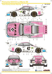 SK Decals Porsche 935 K3 Le Mans '80 #42 Team Gozzy Kremer Racing-sk24105-gpmodeling
