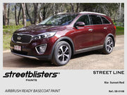 Streetblisters Paints Kia Sunset Red