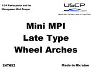 USCP Mini MPI Late type Wheel Arches 1:24-24T052-gpmodeling