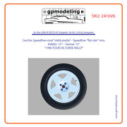 Speedline 15'' flat star rim with asphalt tire for Lancia Delta 16V kit - 2416V6 - GPmodeling