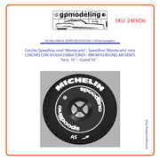 Montecarlo Speedline 16" gravel tires with round holes Lancia Delta EVO kit 24EVO6