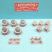 Speedline 15'' flat star rim with asphalt tire for Lancia Delta 16V kit - 2416V6 - GPmodeling