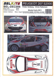 Belkits decalset Peugeot 207 S2000-BELDEC006-gpmodeling