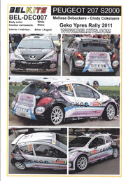 Belkits decalset Peugeot 207 S2000-BELDEC007-gpmodeling