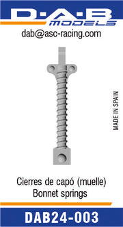 DAB MODELS Bonnet spring 3D 1:24-dab24-003-gpmodeling