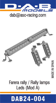DAB MODELS Leds Rally Lamps (A) 3D1:24-dab24-004-gpmodeling
