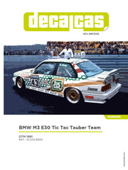 Decalcas BMW M3 E30 DTM 1991Tic Tac Tauber Team-DCL-DEC005-GPMODELING