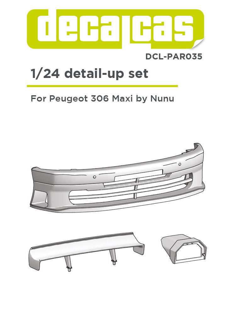 Decalcas Peugeot 306 Maxi transkit 1:24 - GPmodeling