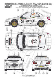 Reji Model Subaru Impreza WRC Imatra #46 The Doctor Sponsor by Imatra 1:24 - SKU: 116 Car n 46 - Valentino Rossi/Carlo Cassina - gpmodeling