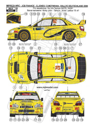 Reji Model Subaru Impreza WRC JCB Finance #62 Deutschland Rally 2006 Sponsor by JCB Finance 1:24 - SKU: 118 Car n 62 - Jones/Moynihan - gpmodeling