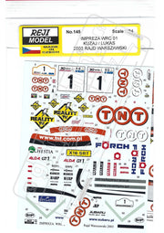 Buy Reji Model Subaru Impreza WRC TNT - Rally Rajd Warszawski 2003 - Sponsor by TNT 1:24 - SKU: 145 - (reji 145) - Car n 1 - Rajd Warszawski 2003 - Kuzaj/Lukas - at GPmodeling