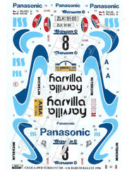 Reji Model Toyota Celica GT4/ ST 185 Barum Rallye 1996 Sponsor by Ricoh Harvilla 1:24 - SKU: 176 (decals+P/E parts) Car n 8 - M. Dolak/J. Palivec - gpmodeling