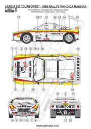 Buy Reji Model Lancia Rally 037 Duriforte Rallye Team #4 - Sponsor by Duriforte - 1:24 - SKU: 189 - (reji 189) - Car n 4 - C. Bica/C. Junior at GPmodeling