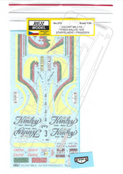 Reji Model Ford Escort RS 1800 Mk. II Kinley #3 - Rally 24H Yperes 1978 - Sponsor by Kinley - 1:24 - SKU: 274 - (reji 274) - Car n 3 - Staepelaere/Franssen - at GPmodeling