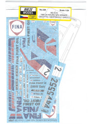Reji Model BMW M3 E30 Sponsored by Fina #25 - 1990 24H SPA WINNER - 1:24 - SKU: 328 - (reji 328) - Car n 24 - Danner/Quester/Duez - Car n 25 - Ceccotto/Oestreich/Giroix - at GPmodeling