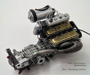 Motor für Lancia RALLY 037 EVO 2 HASEGAWA 1/24 Bausatz