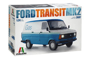 Italeri car model kit FORD TRANSIT MK2 in 1:24 scale, SKU 3687- GPmodeling