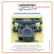 Front Transkit for Lancia RALLY 037 EVO 2 HASEGAWA 1/24 kit | GPmodeling