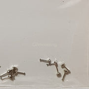 Top Studio Hex Rivet 0.9mm (C) Silvery - 1/24 TD23250-gpmodeling