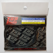 Top Studio Shrink Tube 1.2mm 2mt (black) - TD23044-gpmodeling