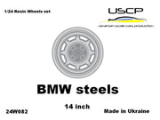 USCP BMW steels with tires 14 inch 1/24 - 24W082-gpmodeling