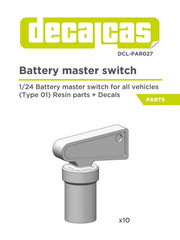 DECALCAS Battery master switch 1/24 scale