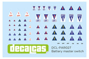 DECALCAS Battery master switch 1/24 scale