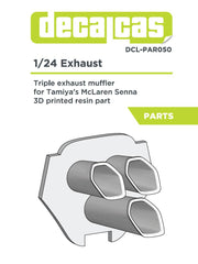 DECALCAS Exhaust 1/24 scale - McLaren Senna