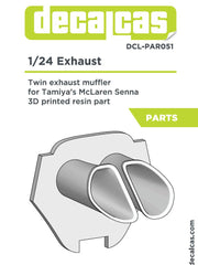 DECALCAS Exhaust 1/24 scale - McLaren Senna