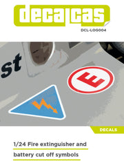 DECALCAS Fire extinguisher and battery cut off 1/24