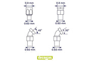 DECALCAS Hose joints 1/20 scale 0.8mm Hose joints set 1