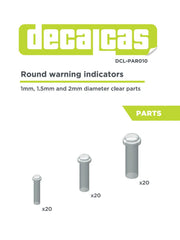 DECALCAS Lights 1/24 scale - Round warning indicator