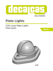 DECALCAS Lucas plate lights 1/24 scale
