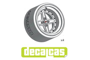 DECALCAS Rims set TARGA 1/20 scale
