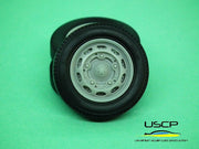USCP Porsche VW wheels and tires 16" 1/24 - 24W128-gpmodeling