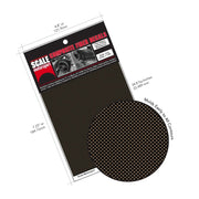 SCALE MOTORSPORT Plain Weave CARBON KEVLAR Fiber Black/Amber MET. 1200